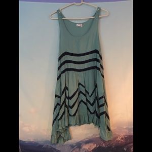Free People  Voile and Lace Trapeze Dress